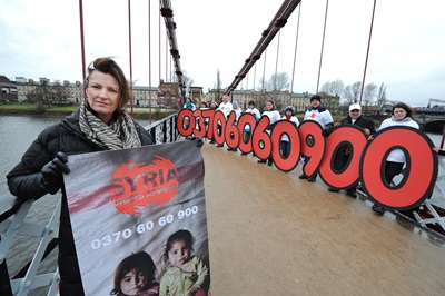 Daniela Nardini Launches DEC Appeal for Syria in Glasgow