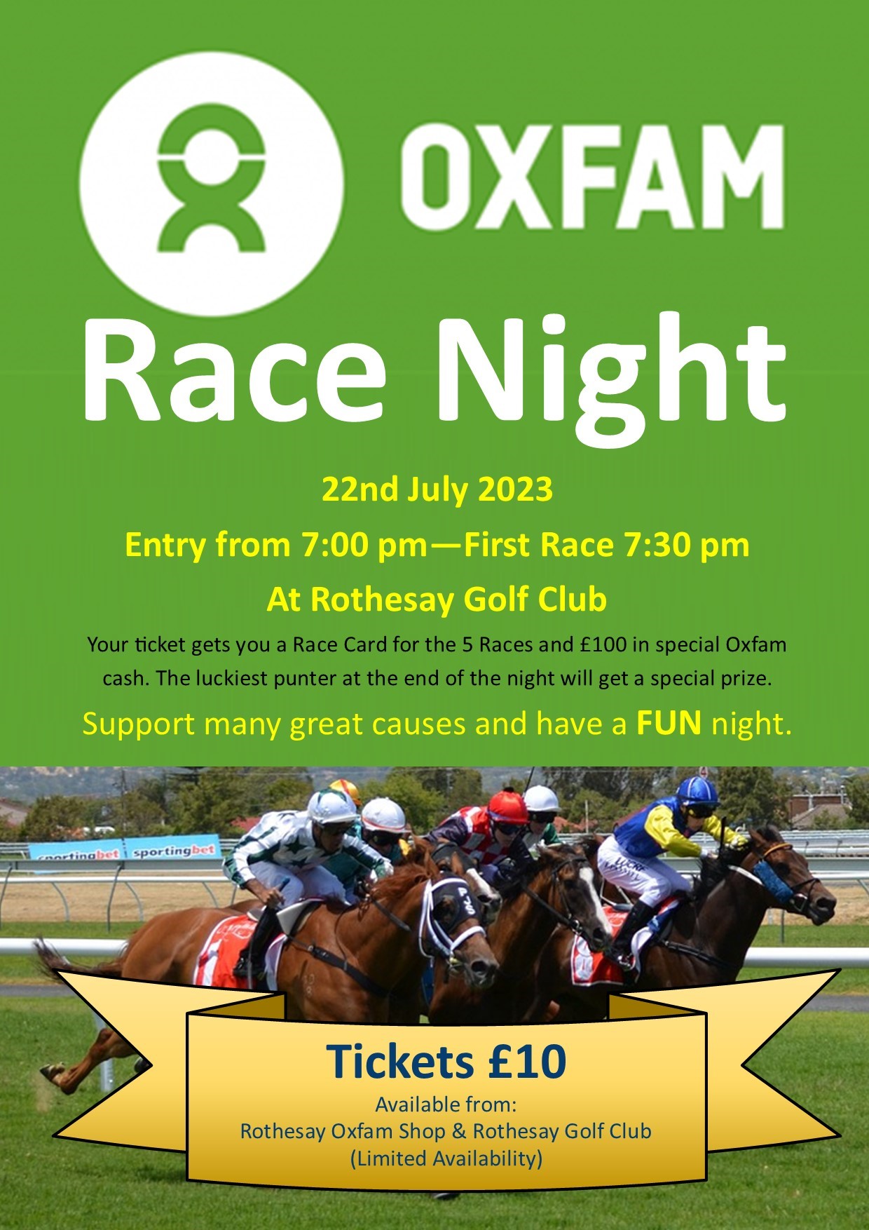 Hooves of Hope: Rothesay Race Night Aims to Raise Considerable Charity Cash 